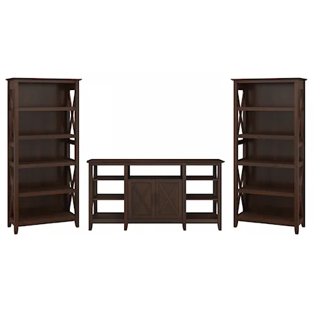 TV Stand w Bookcases