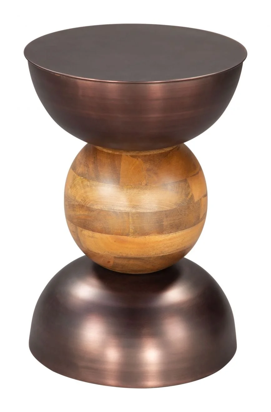 Zuo Tripoli 109777 Tripoli Side Table Bronze Value City Furniture