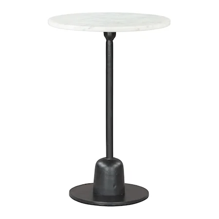 Whammy Side Table White & Black