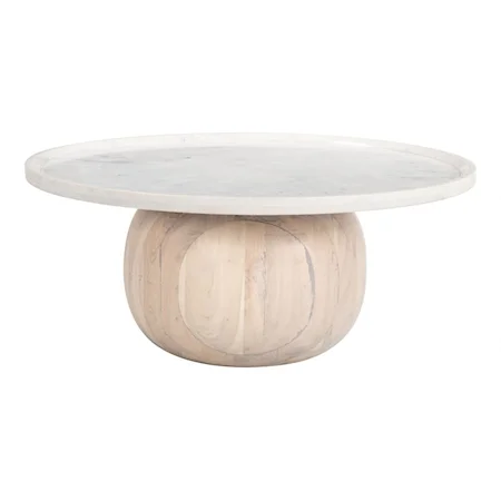 Savona Coffee Table White & Natural