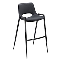 Desi Barstool Chair (Set Of 2) Black