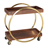 Arenas Bar Cart Brown