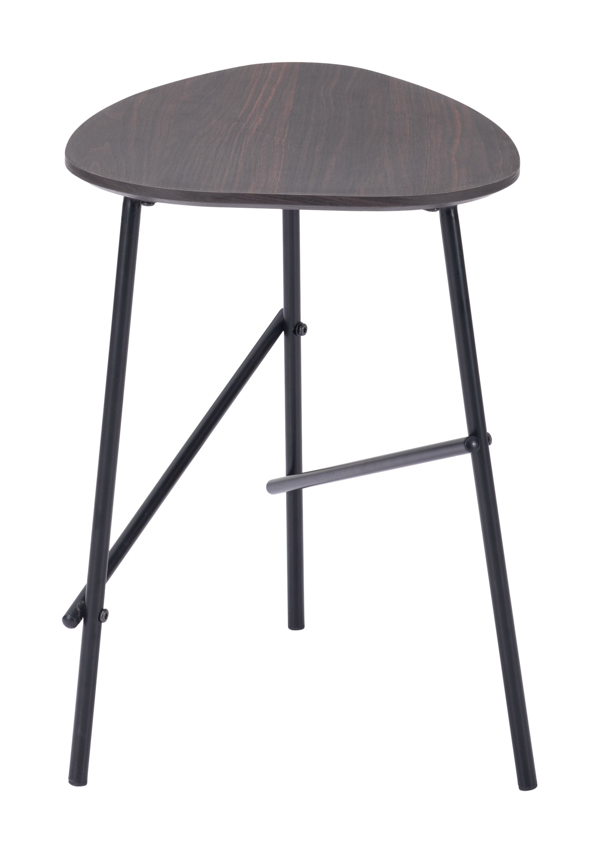 Zuo Ireland 109287 Ireland Side Table Dark Brown & Black Value City