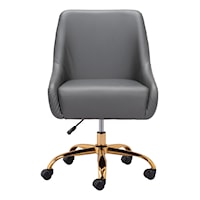 Madelaine Office Chair Gray