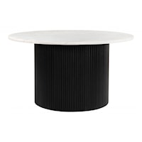 Kolkata Side Table White & Black