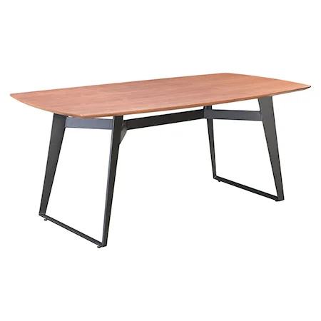 Fletcher Dining Table Walnut & Black