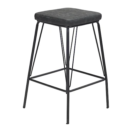 Samuel Barstool (Set of 2) Vintage Black