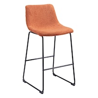 Smart Bar Chair (Set Of 2) Burnt Orange