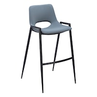 Desi Barstool Chair (Set Of 2) Gray