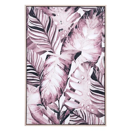 Tropical Palm Canvas Sepia