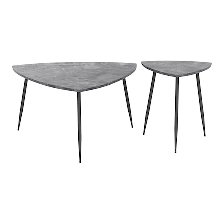 Set of 2 Normandy Accent Tables Gray