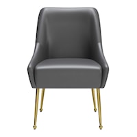 Contemporary Faux Leather Dining Chair