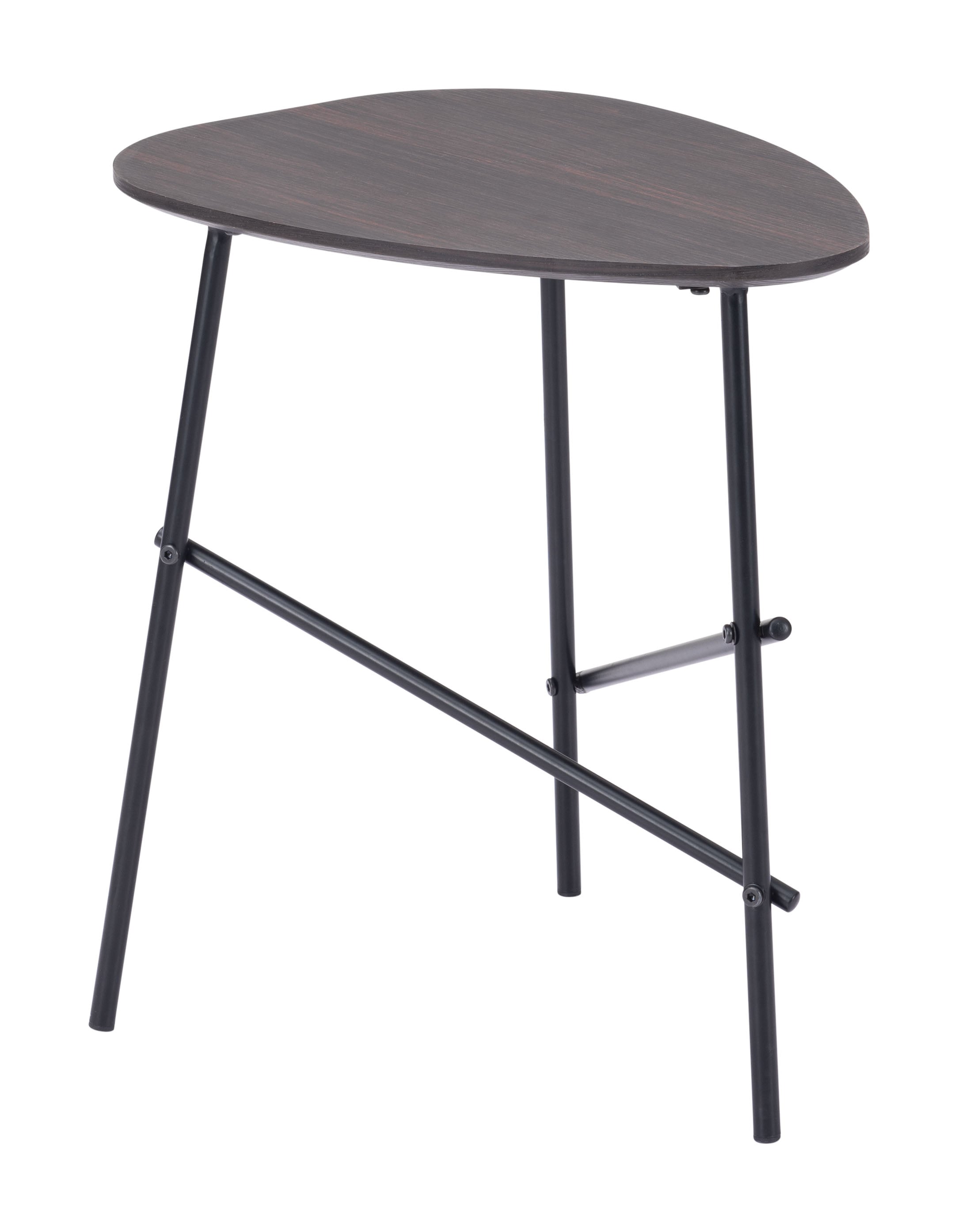 Zuo Ireland 109287 Ireland Side Table Dark Brown & Black Value City