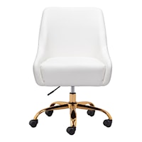 Madelaine Office Chair White