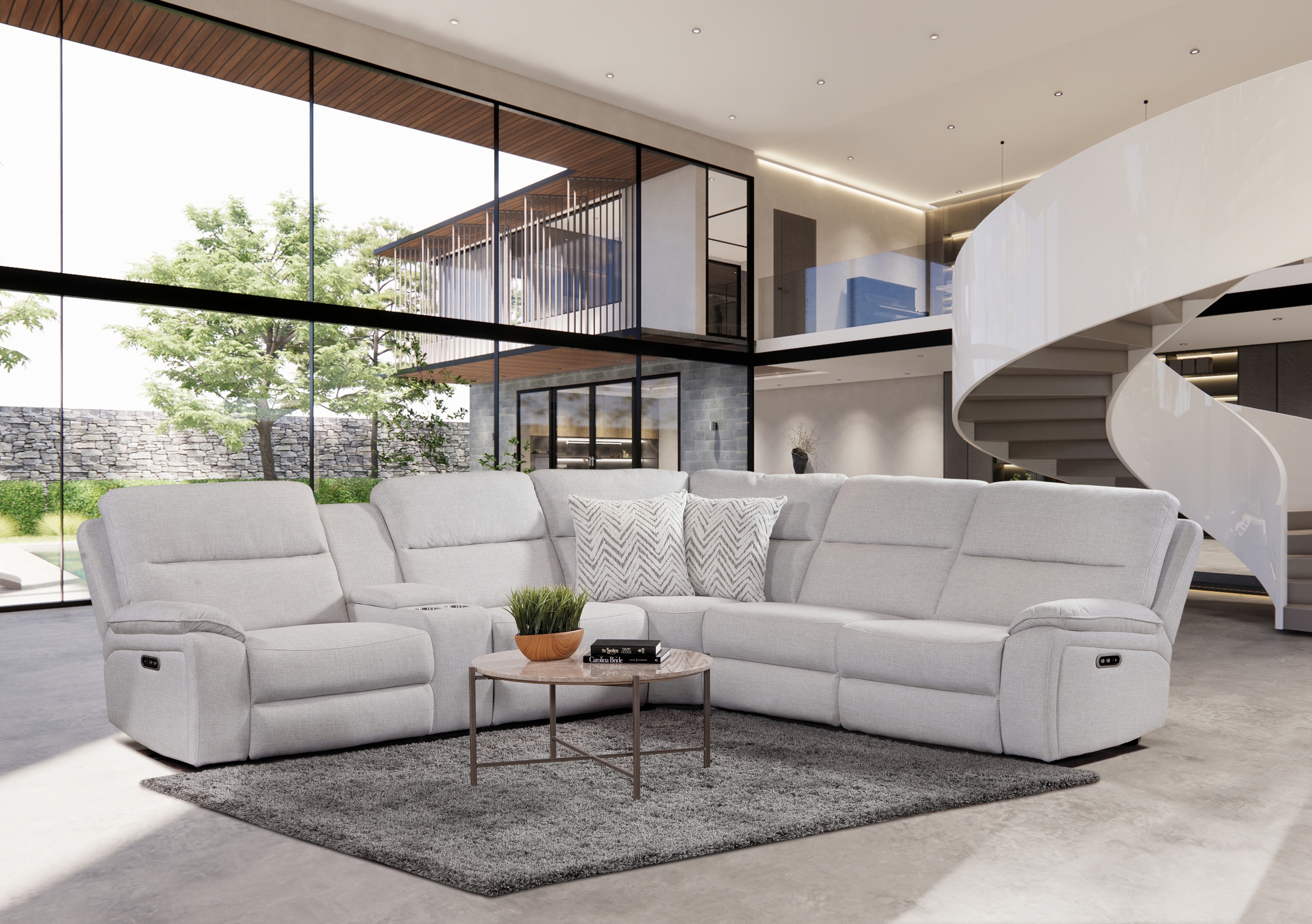 6-Piece Dual Power Sectional