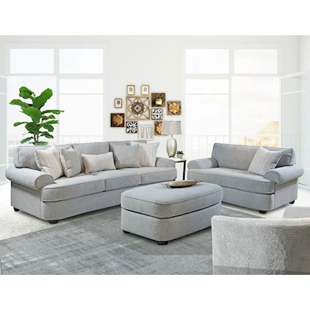 Transitional 3-Piece Living Room Set