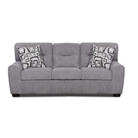 Transitional Queen Sleeper Sofa with Tapered Legs