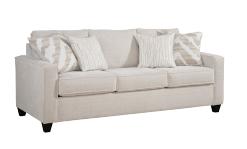 Transitional 4-Throw Pillow Sofa