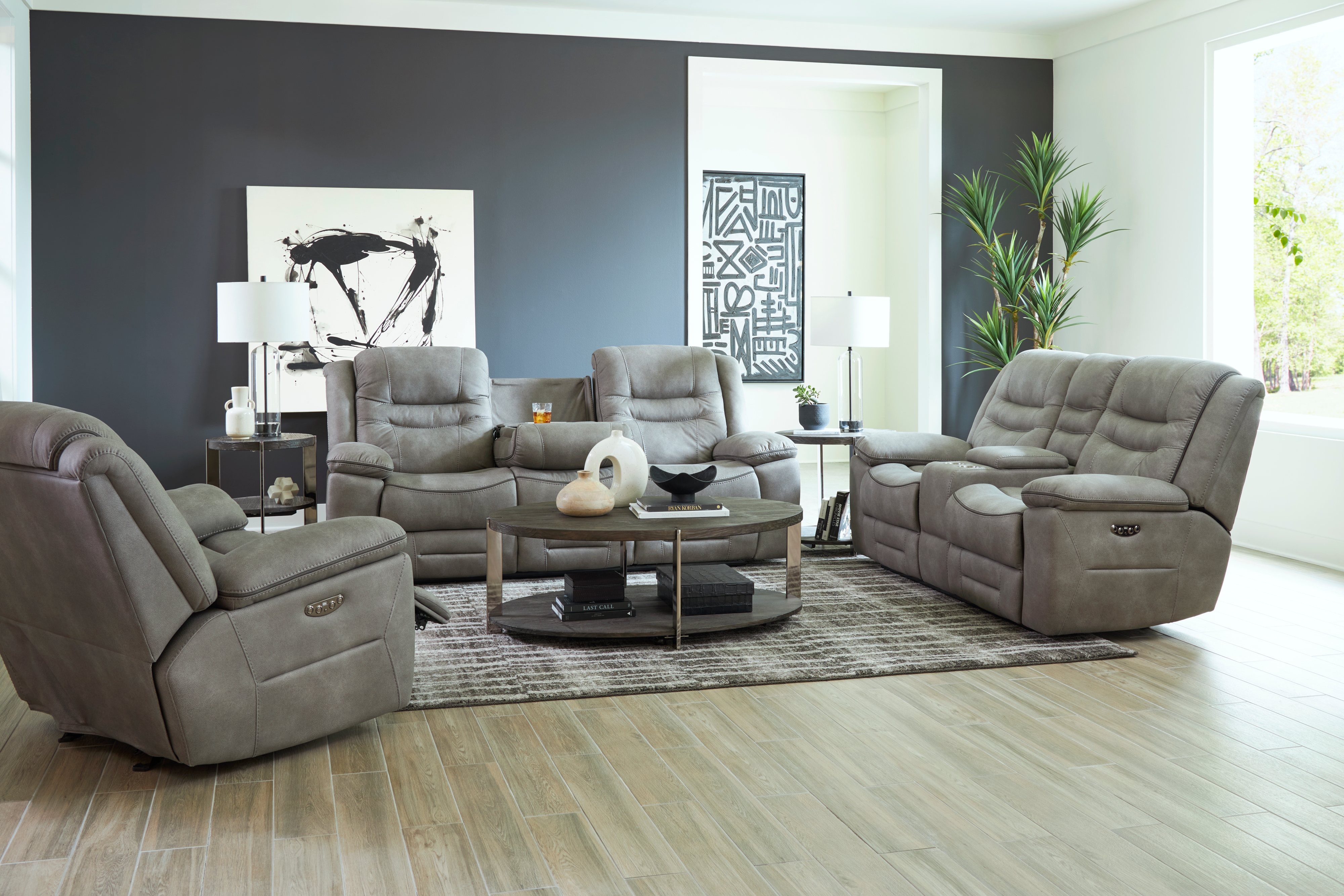 Dual Power Rocker Recliner