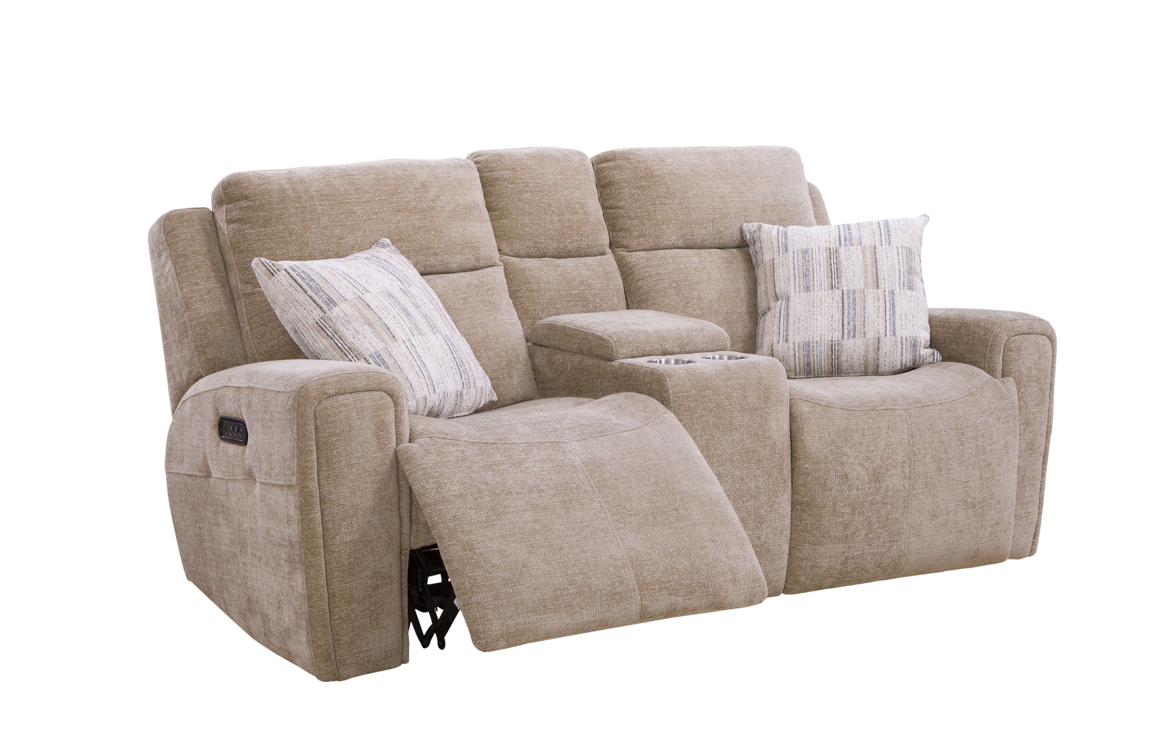 Dual Power Console Loveseat