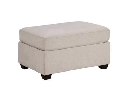 Transitional Rectangular Ottoman