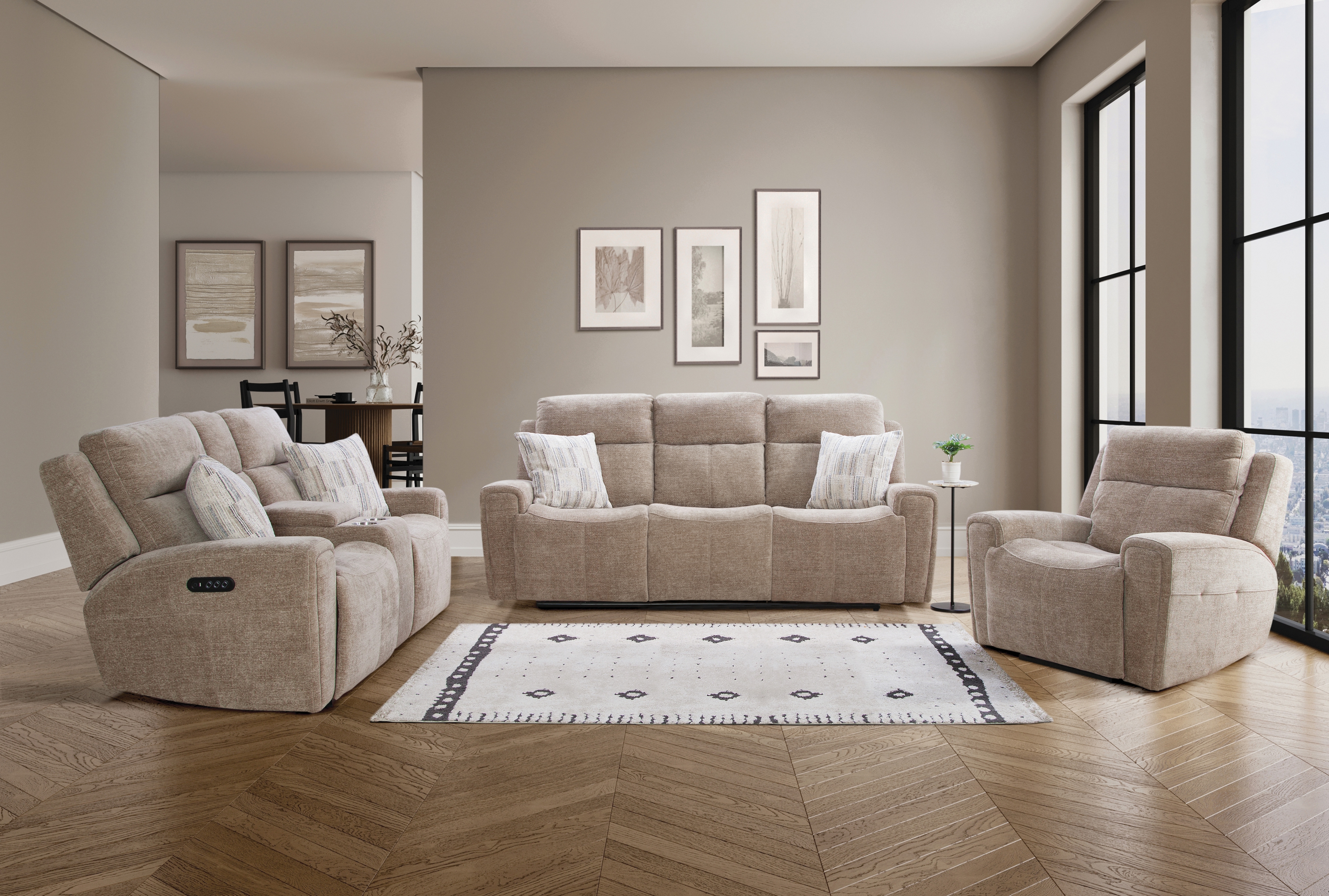 Dual Power Motion Sofa