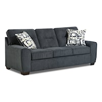 Contemporary Queen Sleeper Sofa with Flared Arms