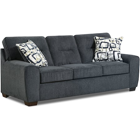 Contemporary Queen Sleeper Sofa with Flared Arms