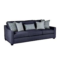 Transitional Sleeper Sofa with Track Arms - Queen