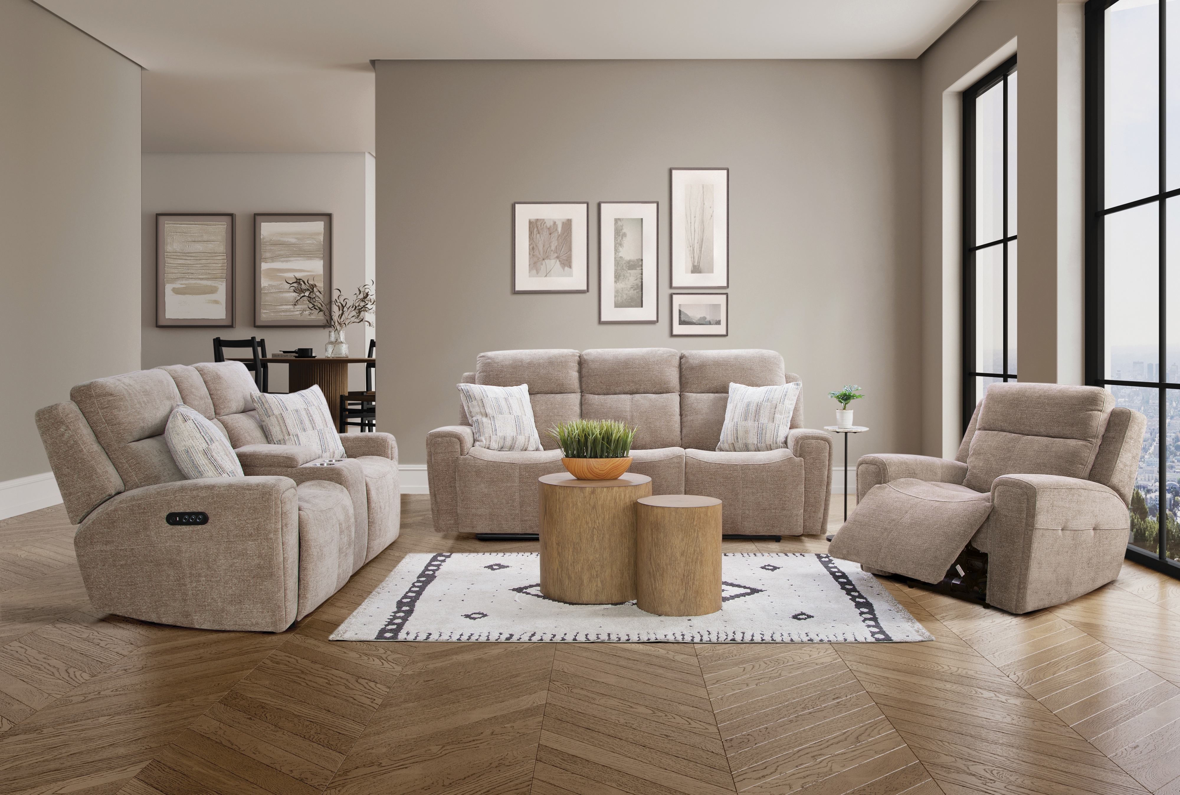 Dual Power Motion Sofa