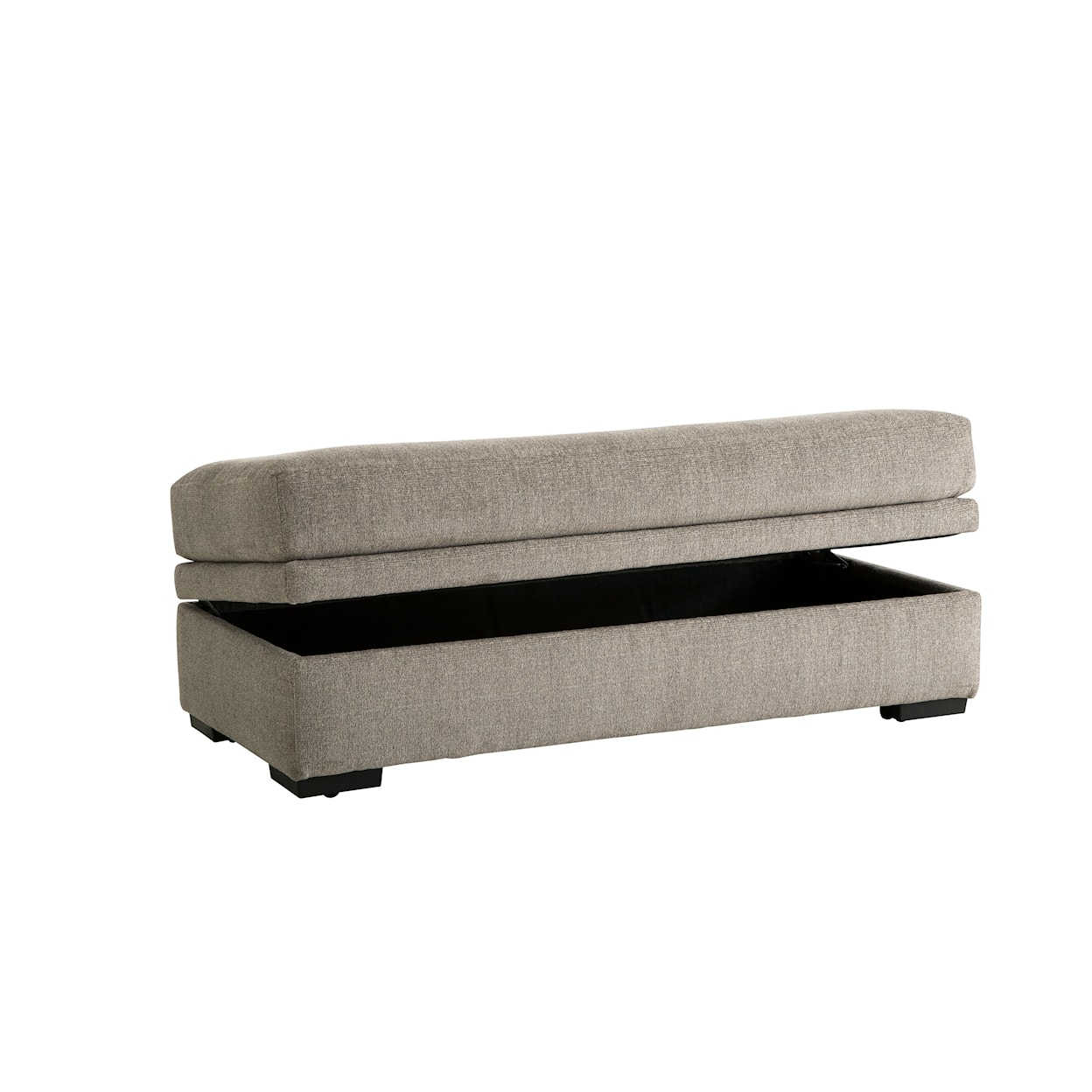 Behold Home 1674 Bri Pewter Storage Ottoman