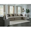 Behold Home 1674 Bri Pewter 2-Piece Sectional Sofa