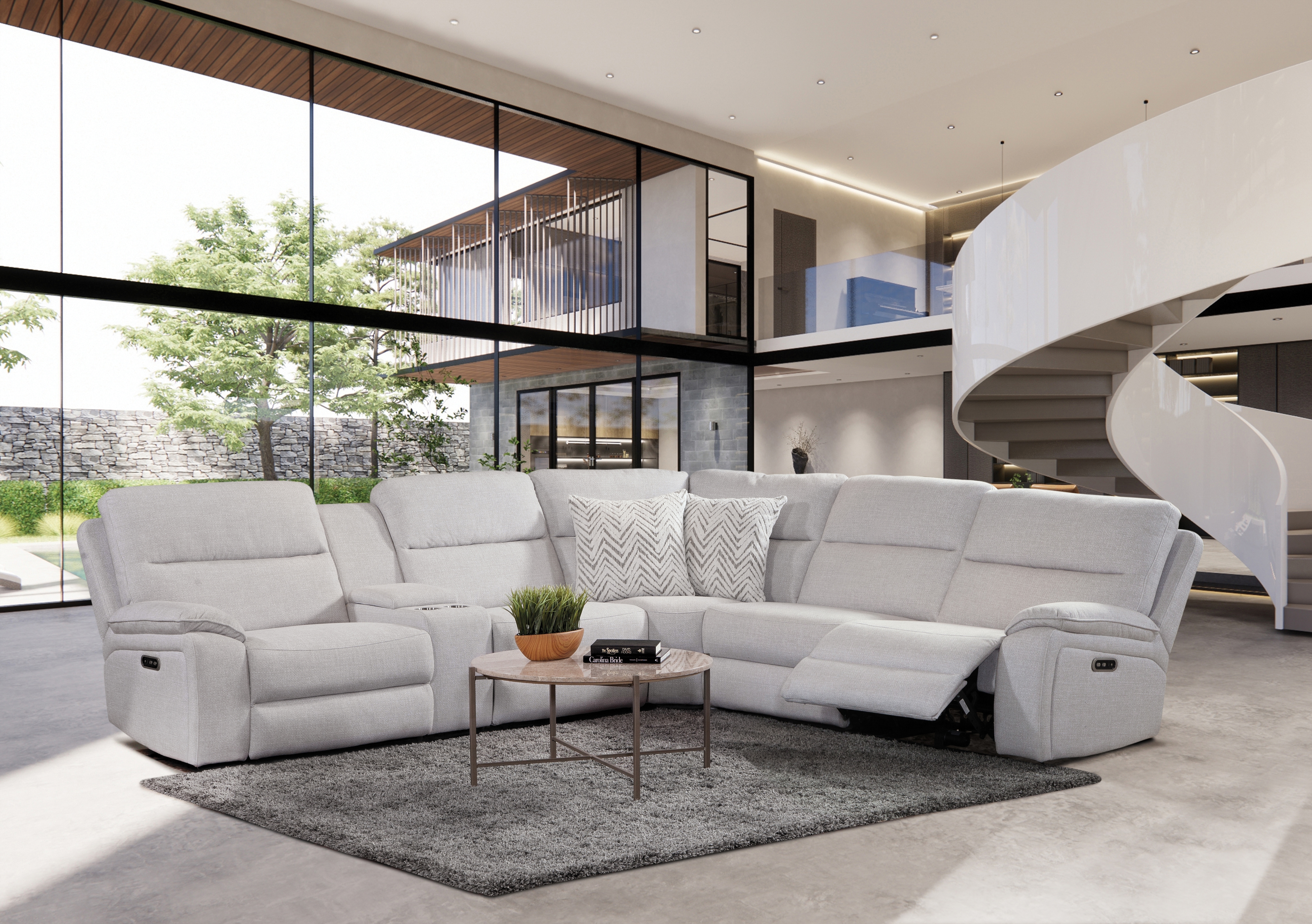 6-Piece Dual Power Sectional