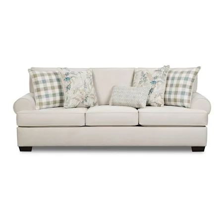 Feather Transitional Queen Sleeper Sofa