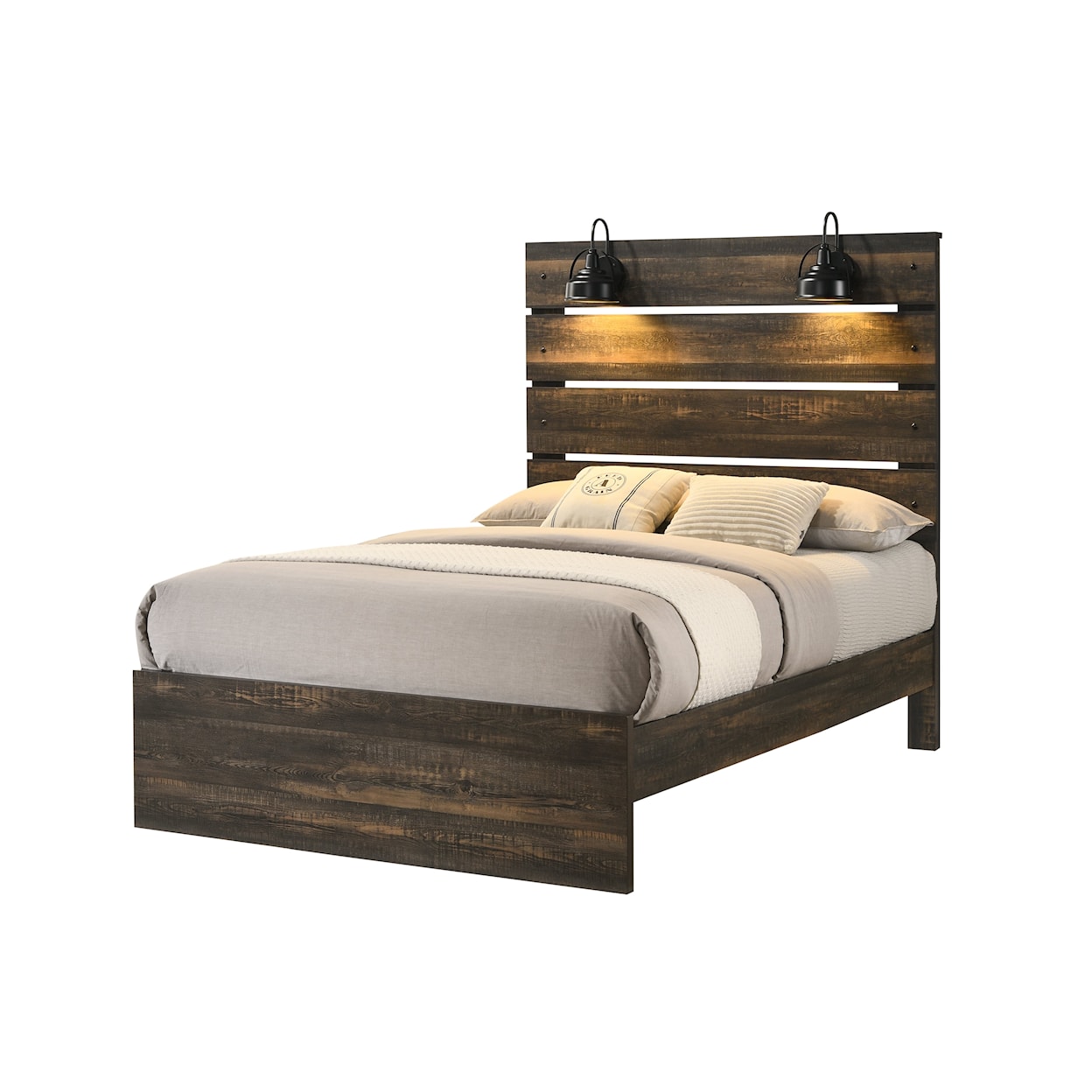 Lifestyle 0399 Woodslat 3 Piece Full Bed