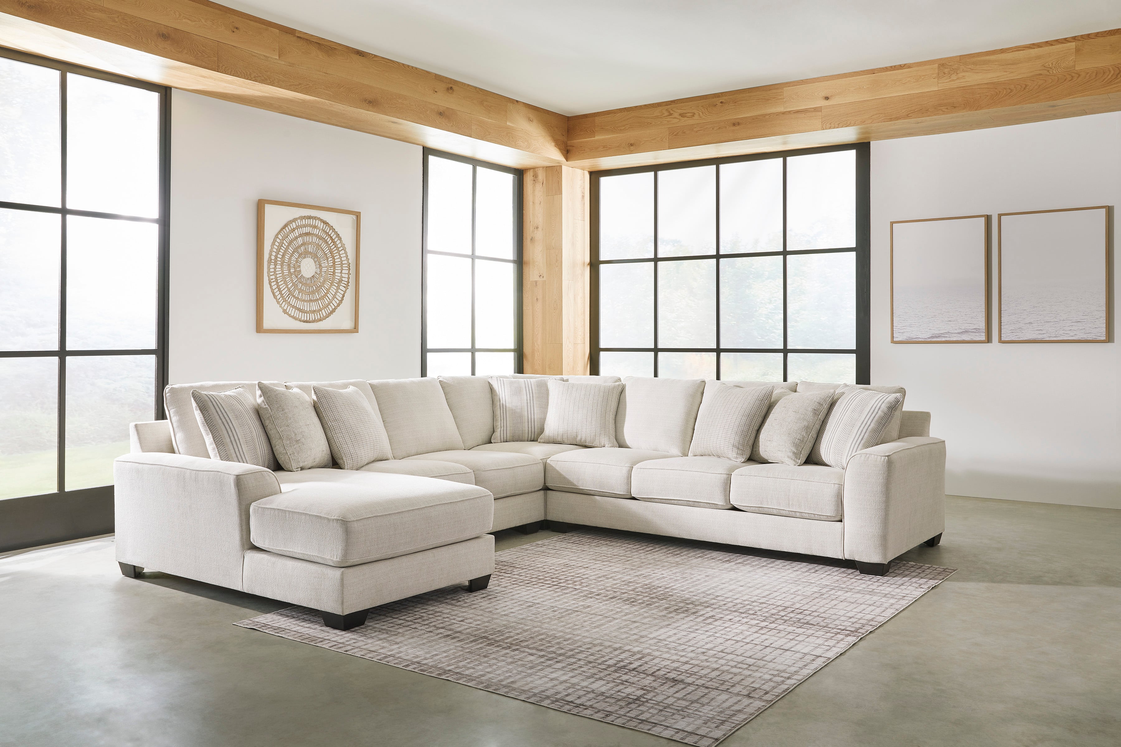 Ashley chaise deals lounge sectional