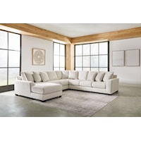 Birch 4 Piece Sectional Sofa with Left Arm Facing Corner Chaise