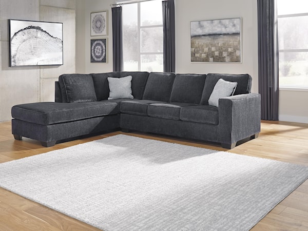 2 PC Sectional and Chair Set