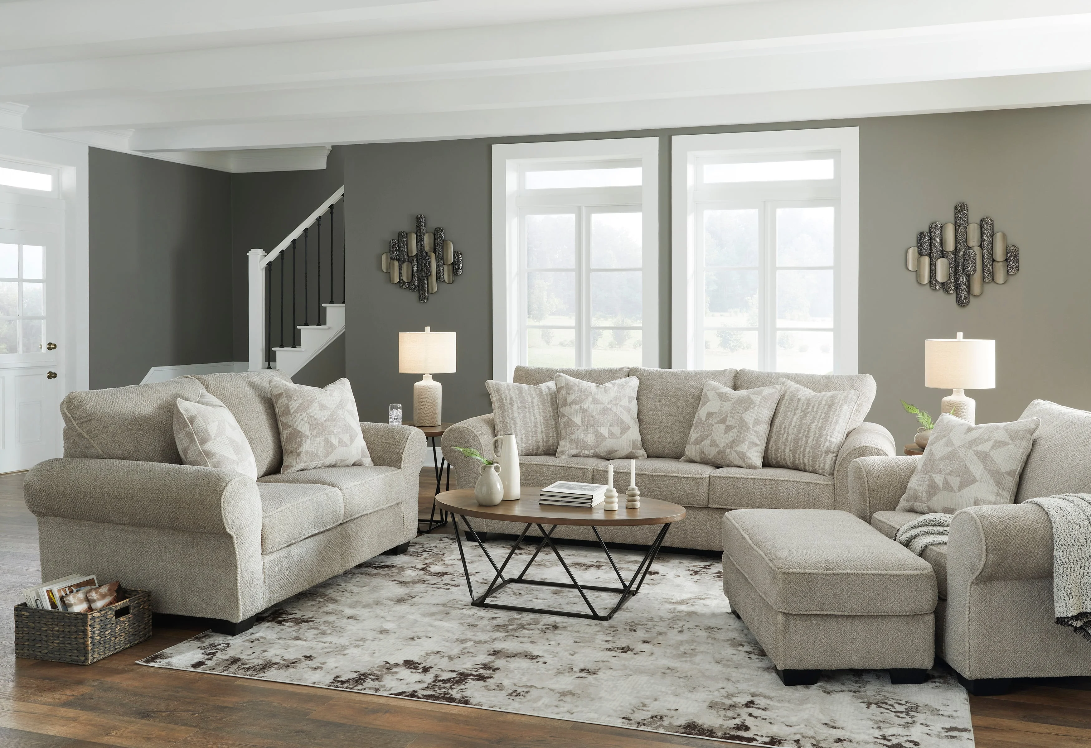 Ashley Furniture Discota 123305826 Sisal Sofa, Loveseat, Chair and