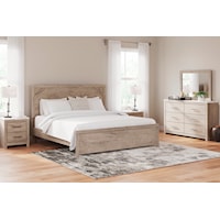 3 Piece King Panel Bed, Dresser and Nightstand Set