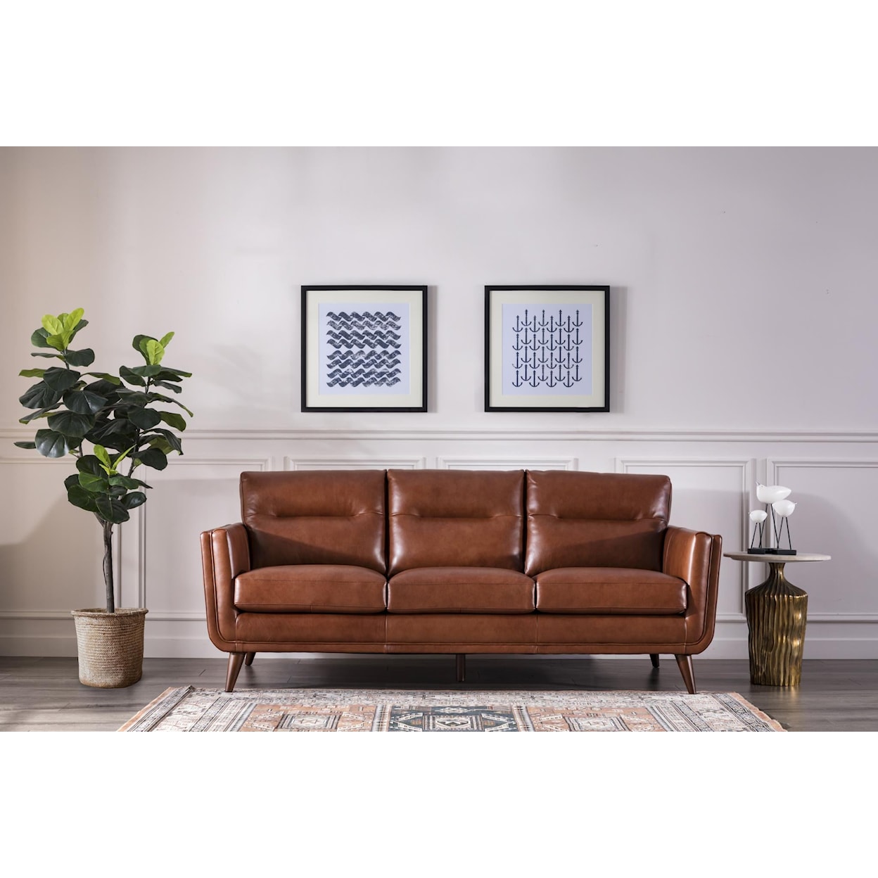 Nice Link Home Furnishings 9570 Leather Sofa