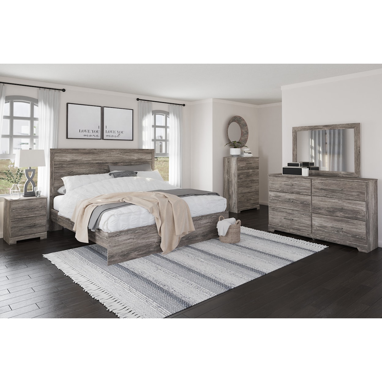 Signature Design by Ashley Ralinksi 4 Piece King Bedroom Set