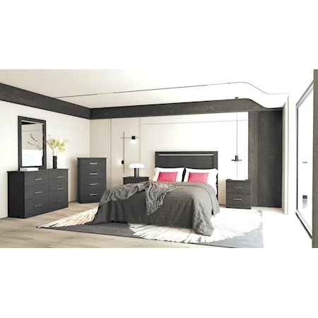 3 Piece Queen/Full Bedroom Set with Chest