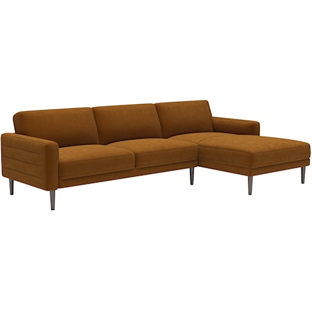 2 Piece Chaise Sectional Sofa