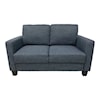 Primo International Ebony Dark Blue Loveseat