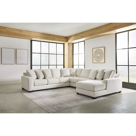 Birch 4 Piece Sectional Sofa with Right Arm Facing Corner Chaise