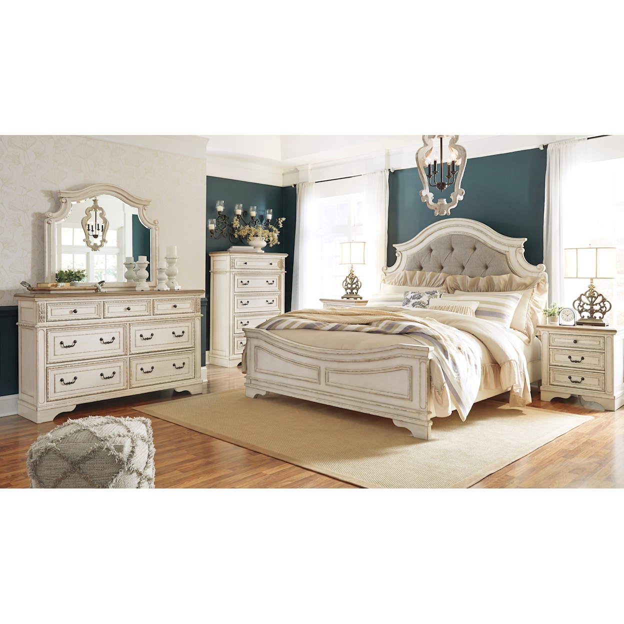 Signature Design by Ashley Realyn 6 Piece Queen Bedroom Set