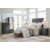 Lifestyle CMC01 Queen Panel Bed, Nightstand, Door Chest and Storage Mirror Bedroom Set