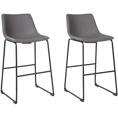 2 30" Upholstered Bar Stool Set