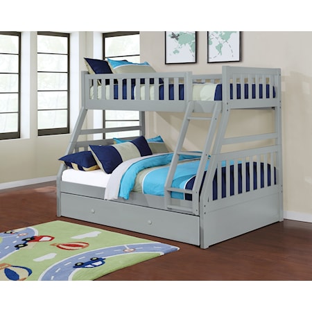 Bunk Bed with Trundle Drawer